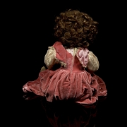 Antigua muñeca de porcelana, Europa, ca. 1890-1910