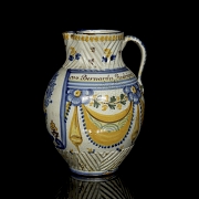 Ceramic jug ‘Virgen del Prado’ Talavera, 19th century