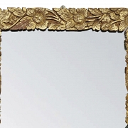 Espejo indonesio de madera tallada, s.XX - 1