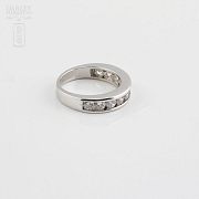 Anillo en plata de ley, 925m/m, con circonitas - 1