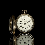 Gilbert A. Paris rose gold pocket watch