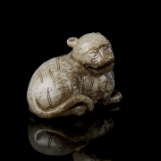 Carved jade figurine ‘Crouching Tiger’, Ming dynasty