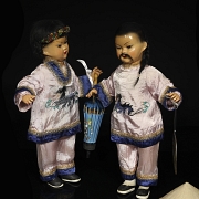 Pareja muñecos chinos, c.1950-1960