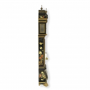 Grandfather clock decorated in chinoiserie style. Bell's