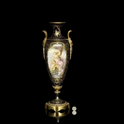 Jarrón de porcelana estilo Sevrés, s.XX