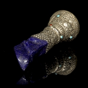 Sello de plata y lapislázuli, Tíbet, s.XIX-XX