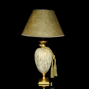 Table lamp with porcelain body, 20th century