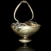 Frutero Art Nouveau de plata