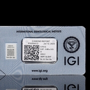 Diamante natural talla brillante, 0.70 ct, certificado IGI