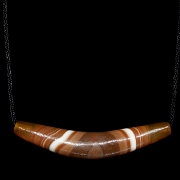 Colgante con cuenta Dizi de ágata, dinastía Liao