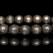 Mala de cuentas de madera