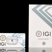 Diamante natural en talla brillante, 0.54 ct, certificado IGI