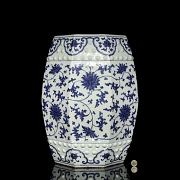 Asiento octogonal de ceramica