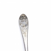 Utensilios de metal plateado, Indonesia, S.XIX - XX - 2