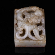 Sello de jade blanco