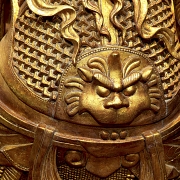 Magnificent bronze figure of ‘Guăng Mù Tiān wáng, Heavenly King’, Ming dynasty