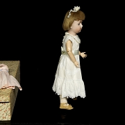 Muñeca de porcelana de Lehmann y Cía., España, c. 1910-1920