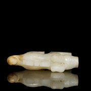 Figura de jade blanco