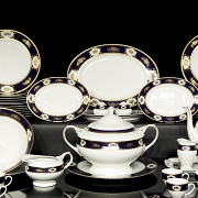 Versailles Fine Porcelain “Complete Tableware Set,” 20th century