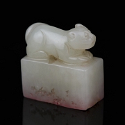 Sello de jade blanco de Hetian