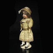 Muñeca de porcelana, Catterfelder Puppenfabrik, Alemania, c. 1910-1920