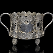 Recipiente de plata china 