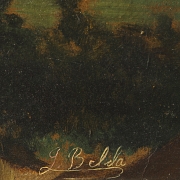 J·贝尔达（19-20世纪）《果园风光》 - 4