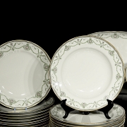 Vajilla en porcelana modelo 