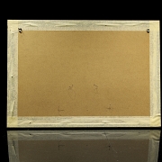 Abanico de puntilla negra y símil de carey - 5