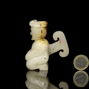 Figura de jade blanco