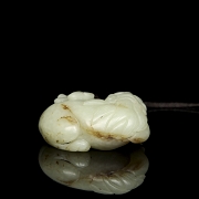 Jade pendant, “Beast with young,” 20th century - 1