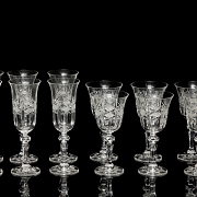 Bohemian glassware set, 20th century