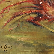 何塞·加西亚·托雷斯 José García Torres（1934）《斗鸡》，1968年 - 4