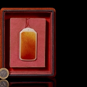 Hetian white jade plaque, Qing dynasty