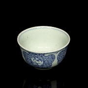 Cuenco de porcelana azul y blanco