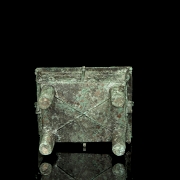 Bronze ritual censer ‘Taotie’, Shang style - 5