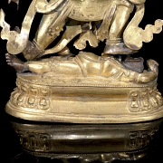 Gilded bronze figure of Mahakala, Qing dynasty