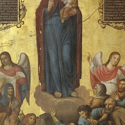 Polychrome icon on wood panel. 19th century.