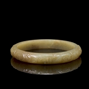 Hetian jade bracelet carved 
