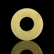 Bi de jade amarillo de Hetian 