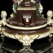 Capodimonte “Pair of porcelain candlesticks,” 20th century