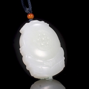 Colgante de jade blanco de Hetian