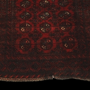 Alfombra estilo Ersari con figuras antropomorfas, s.XX