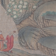 Pintura china “Sabio con dragón”, con firma Cui Zizhong - 3