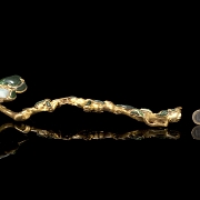 Jade and gilded bronze ruyi, Qing dynasty