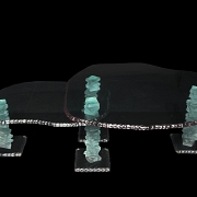 Mesa de cristal siguiendo el estilo de Danny Lane, s.XX