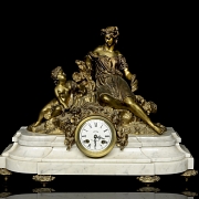 VIMA table clock, ‘Allegory’, 20th century