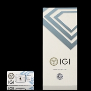 Diamante natural talla brillante, 0.55 ct, certificado IGI