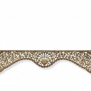 Cubre cortinas de madera lacada 