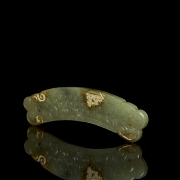 Placa de jade tallado 